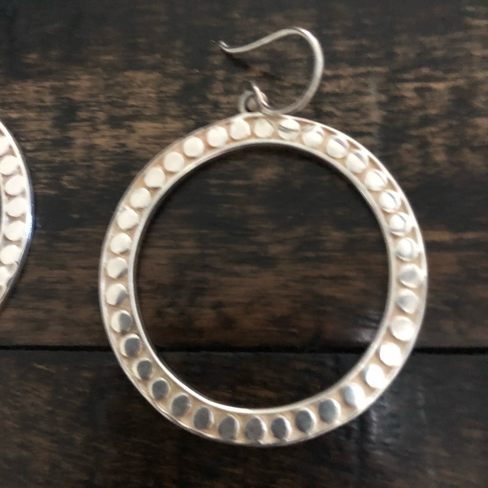 Round Drop Earrings - Picture 3 of 3